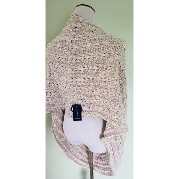 Charter Club Womens velvety marled ivory infinity loop winter scarf - Picture 3 of 4